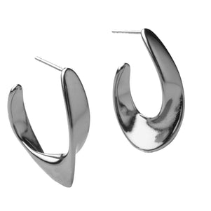 Silver Wavy Earrings