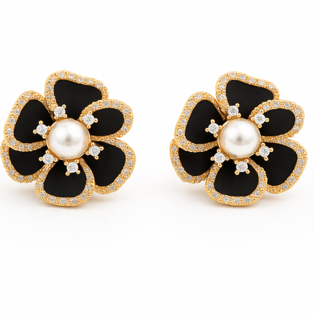 Black Velvet Earrings