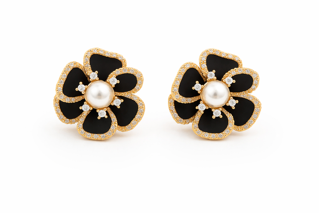 Black Velvet Earrings
