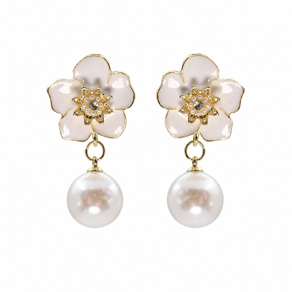Ivory Bloom Earrings
