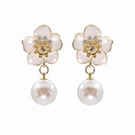 Ivory Bloom Earrings
