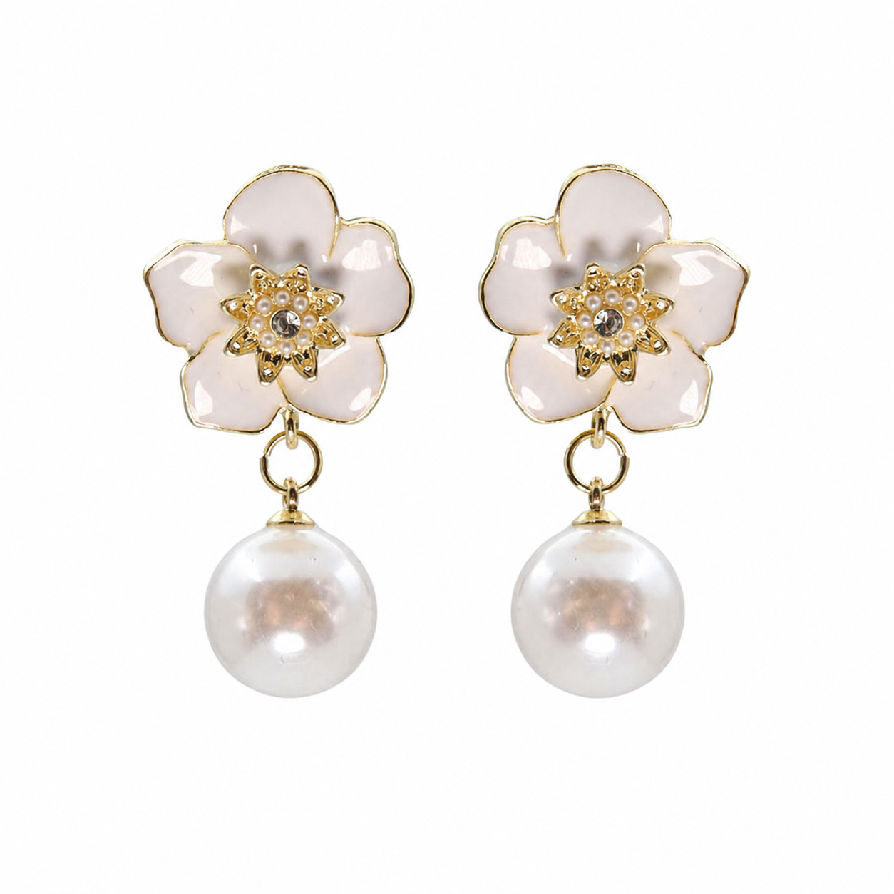 Ivory Bloom Earrings