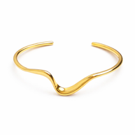 Gyllene vågigt armband