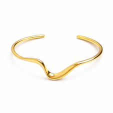 Gyllene vågigt armband