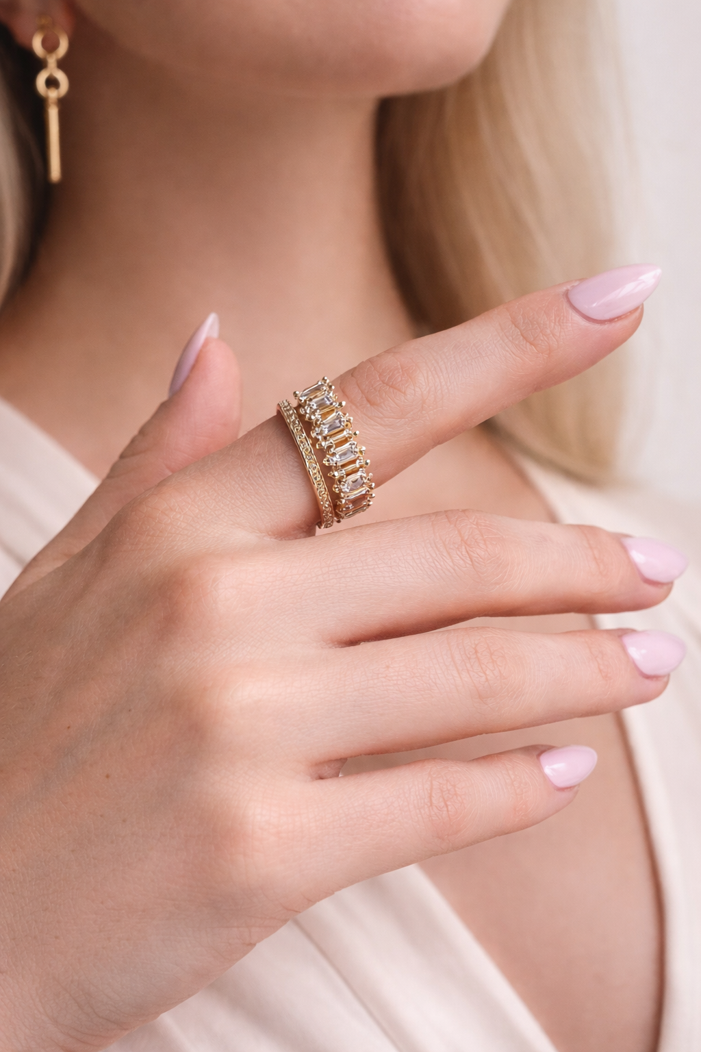 Jeulia Double Ring