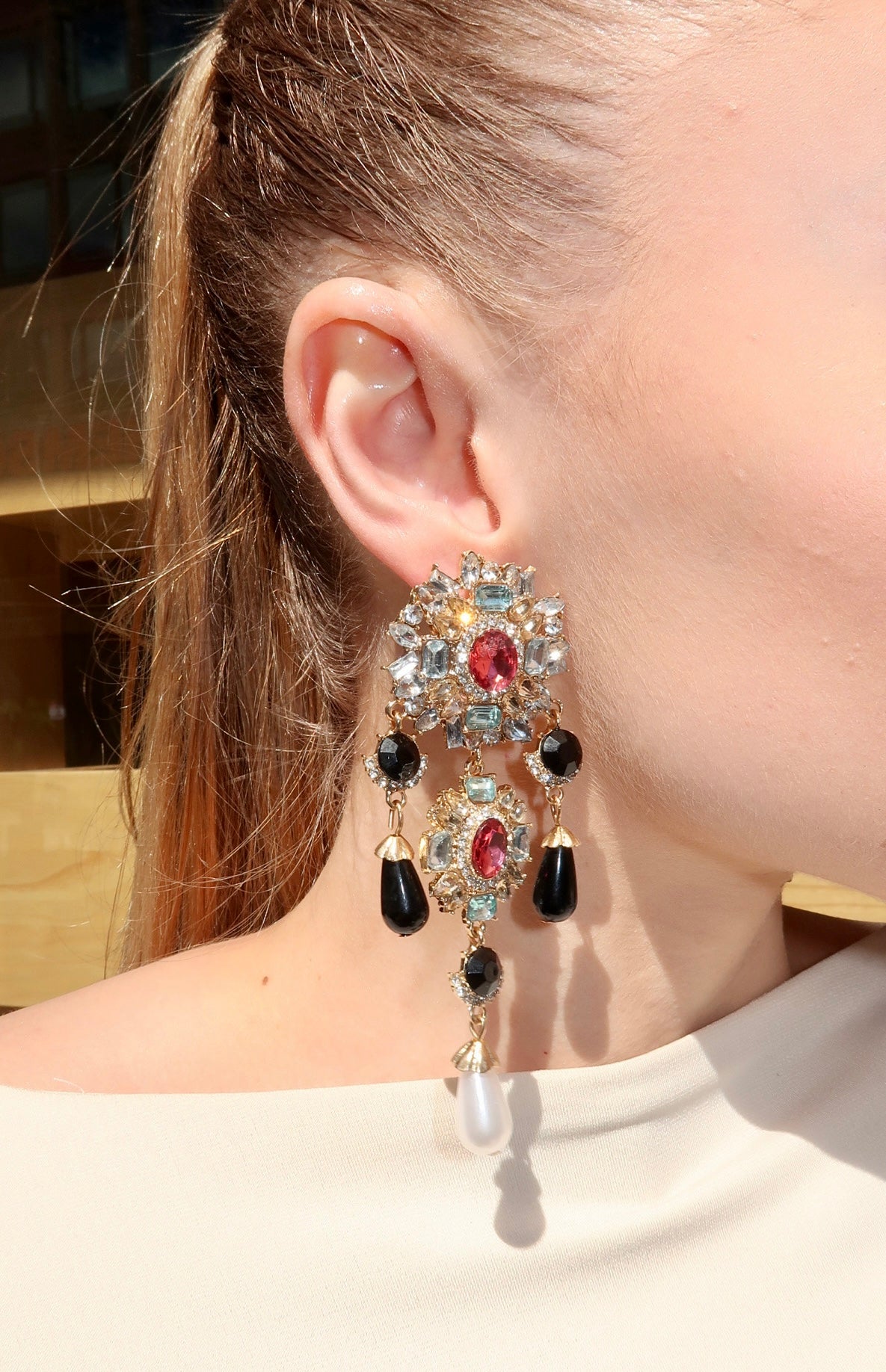 Black Pearl Earrings
