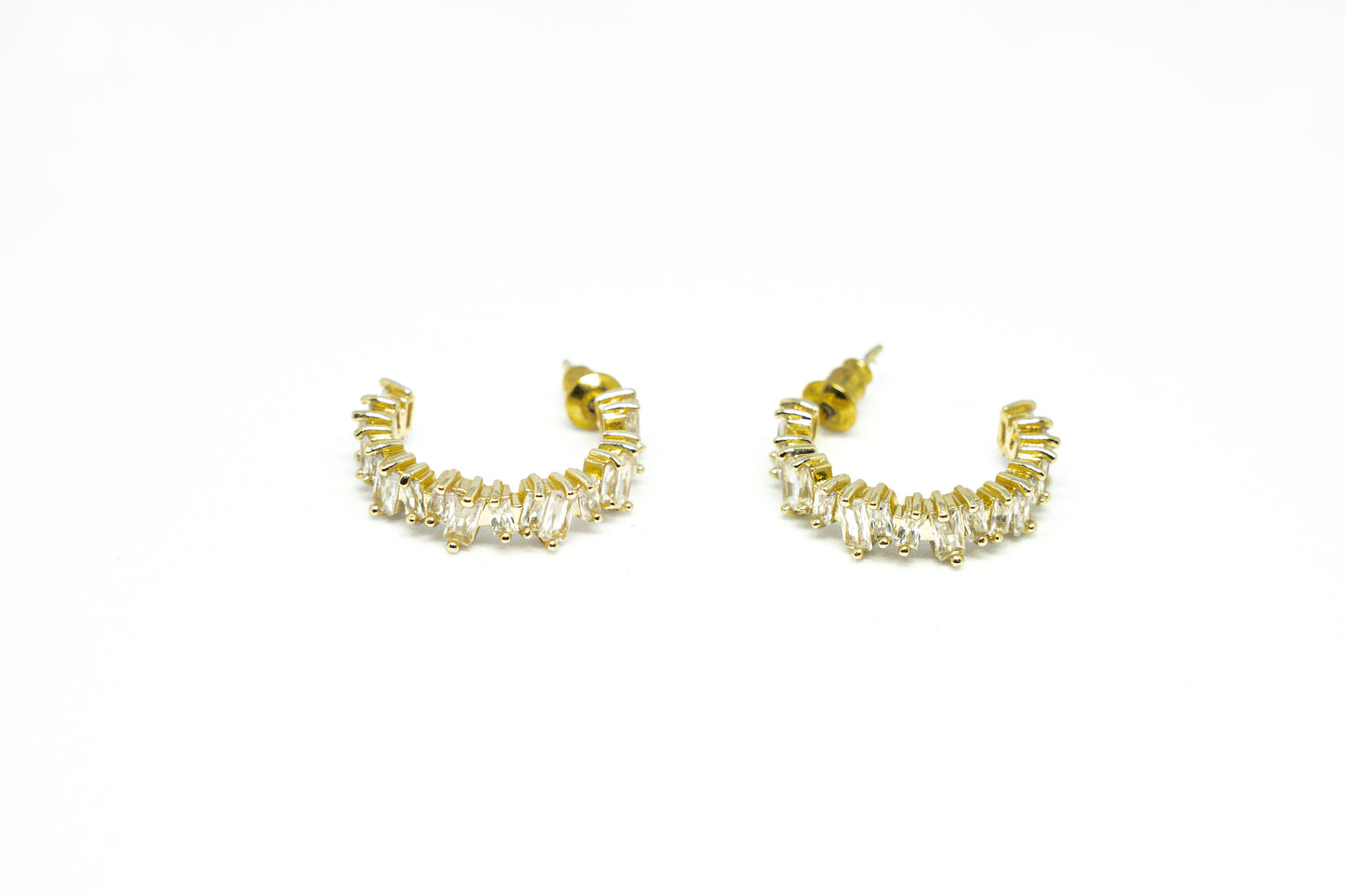 Jeulia Golden Earrings